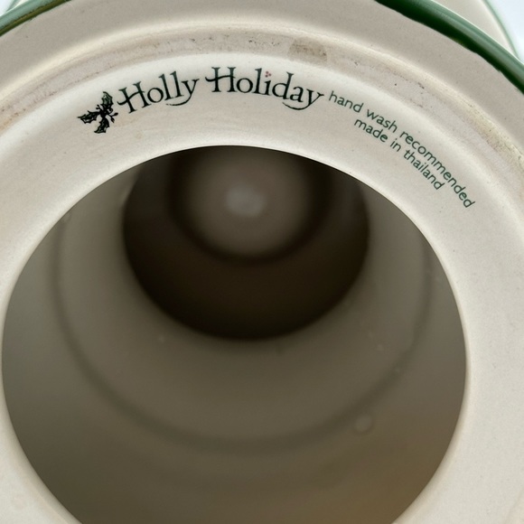 Holly Holiday Candle Holder Pillar or Taper - Picture 11 of 16